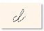 Illustration of the incorrect way to write cursive letter d